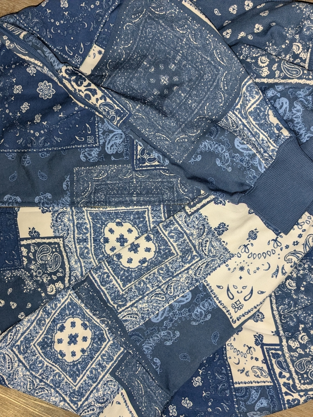 Blue Paisley Patchwork Comforter Cover - Brand: Fablerics